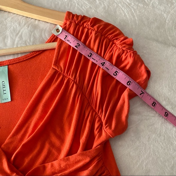 Stretchy Coral Mini Dress - Picture 4 of 11